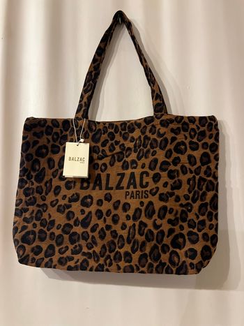 Cabas balzac Paris léopard
