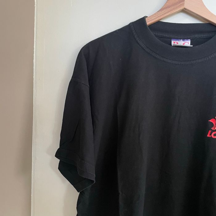 T-shirt noir Losc Uefa Champions League B&C homme coton logo rouge et imprimé dos taille M-L V059 - photo numéro 7