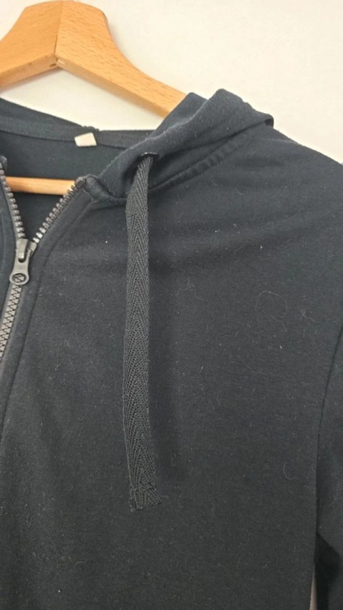 Sweat zippé noir - photo numéro 4