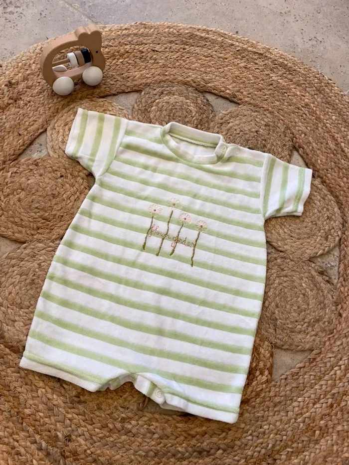 Pyjama velours manches courtes / short 6/9 mois