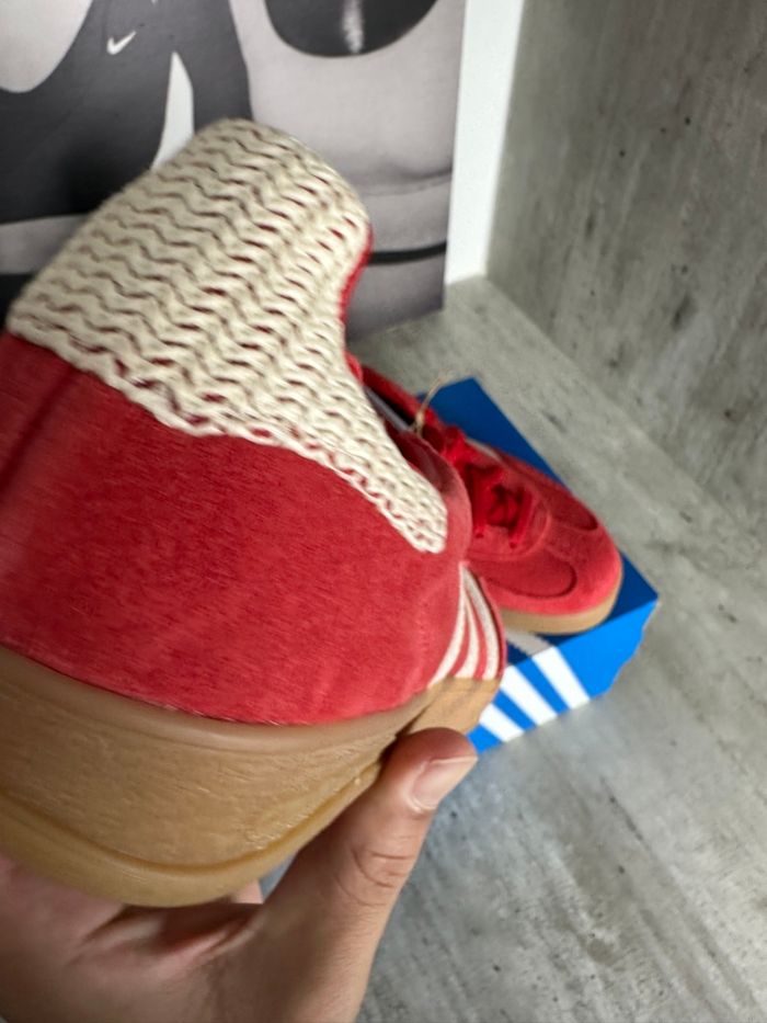 Adidas Gazelle indoor rouge wonder white - photo numéro 3