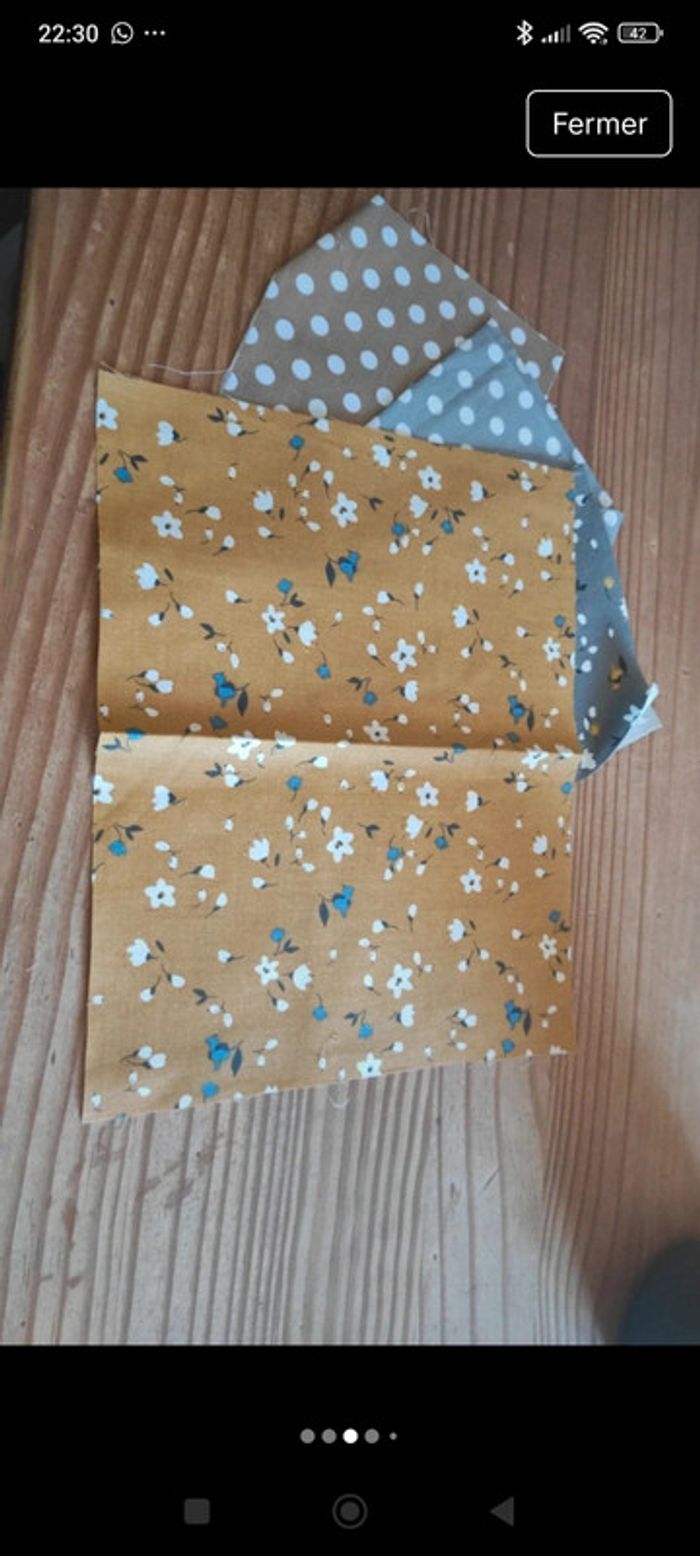 Lot tissu loisirs créatifs - photo numéro 3