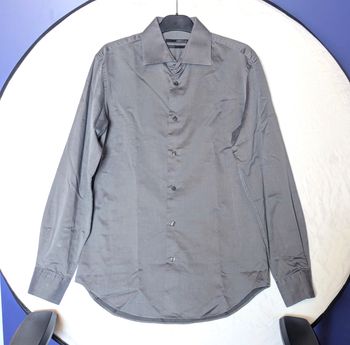 Chemise Célio Club Grise Anthracite Couleur Unie Vêtement Tendance Mode Hommes