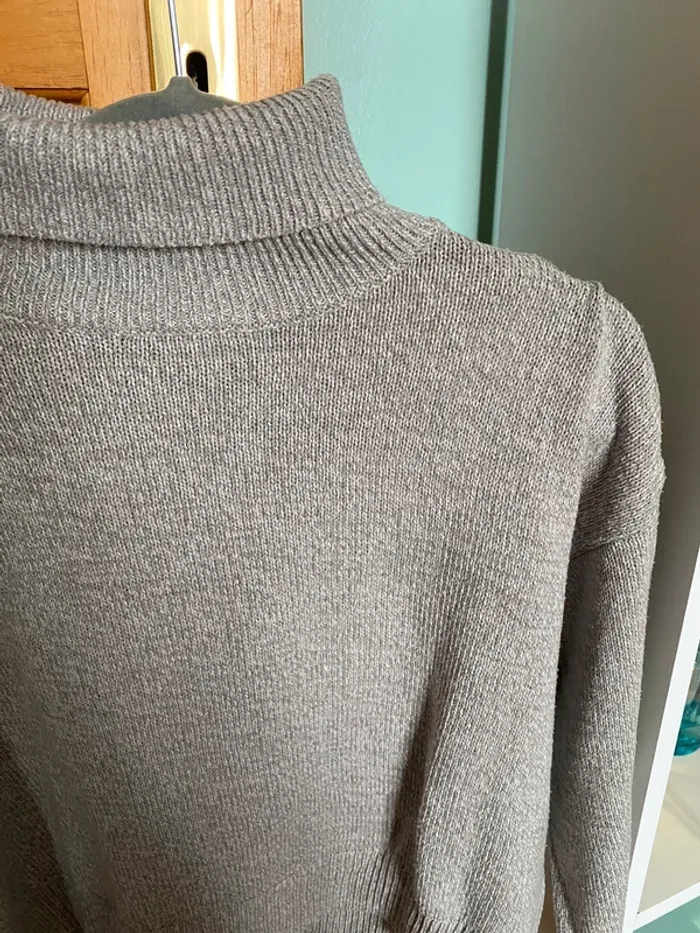 pull gris clair h&m divided taille S col roulé neuf - photo numéro 2