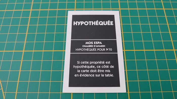 Propriété Mos Espa Chambre d'anakin pièce détachée jeu de société Monopoly Star Wars épisode 1 #A81 - photo numéro 2