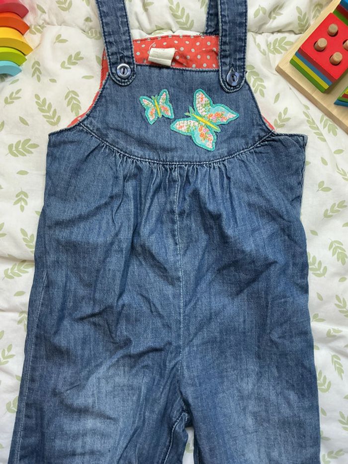 salopette en jean bleu 12/18 mois H&M - photo numéro 5