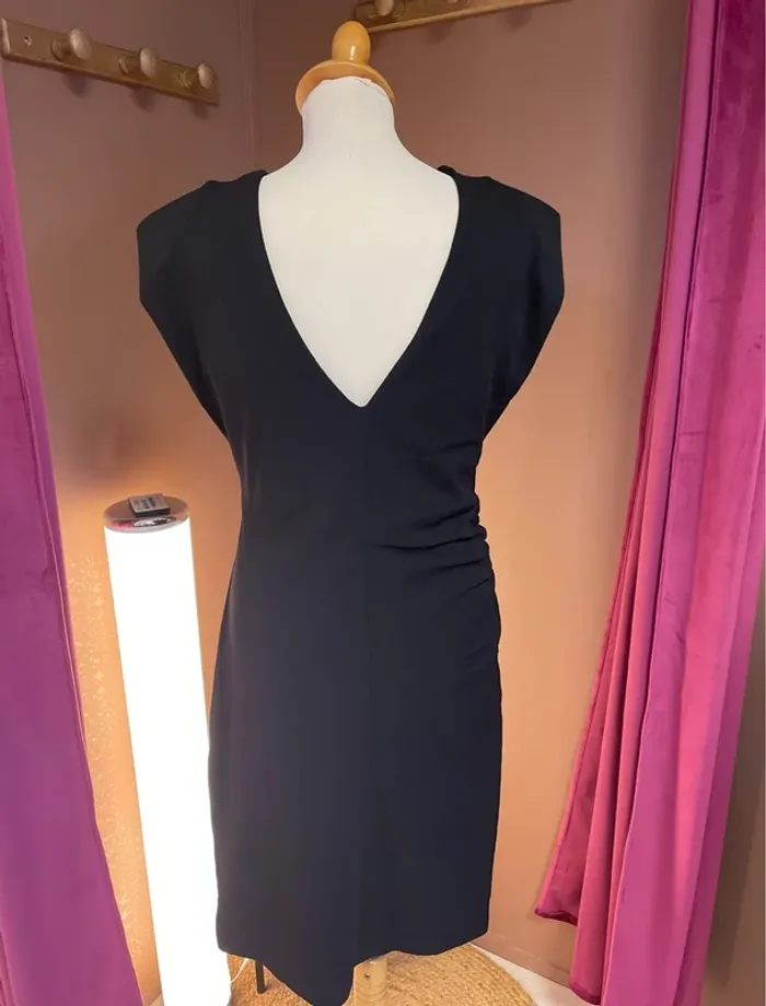 Robe noire Ichi décolleté dans le dos S - photo numéro 2