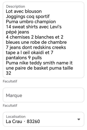 Lot garçon 6 ans