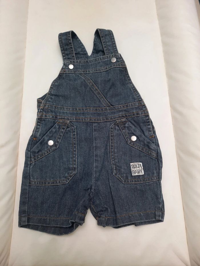 Salopette short jean 9mois wapi