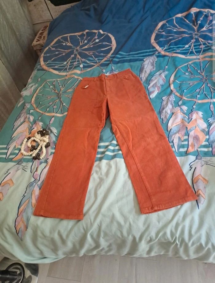 Pantalon orange Burton T36/38 - photo numéro 4