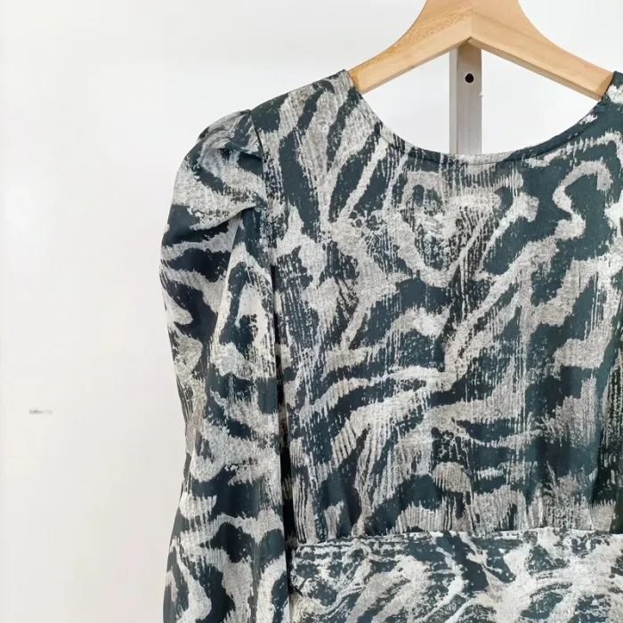 Robe imprimé animalier Retro & Icone – manches longues, taille L A1068 - photo numéro 4