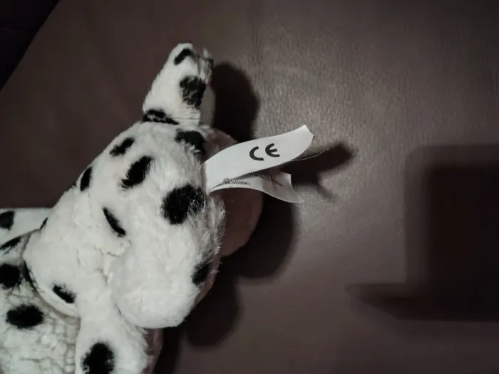 Peluche Big Headz CHIEN noir blanc Dalmatien - Artlist International - photo numéro 4