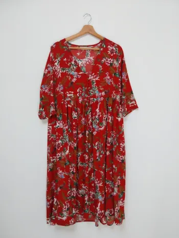 Robe rouge à motifs Senes M/L