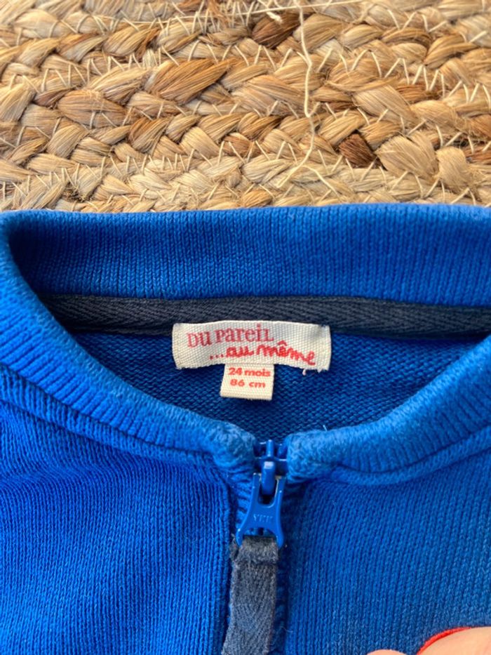 Veste pull zip garçon 24 mois Du Pareil Au Même - photo numéro 3