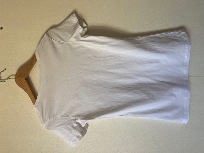 Tee-shirt blanc imprimé tête de mort colorée - photo numéro 2