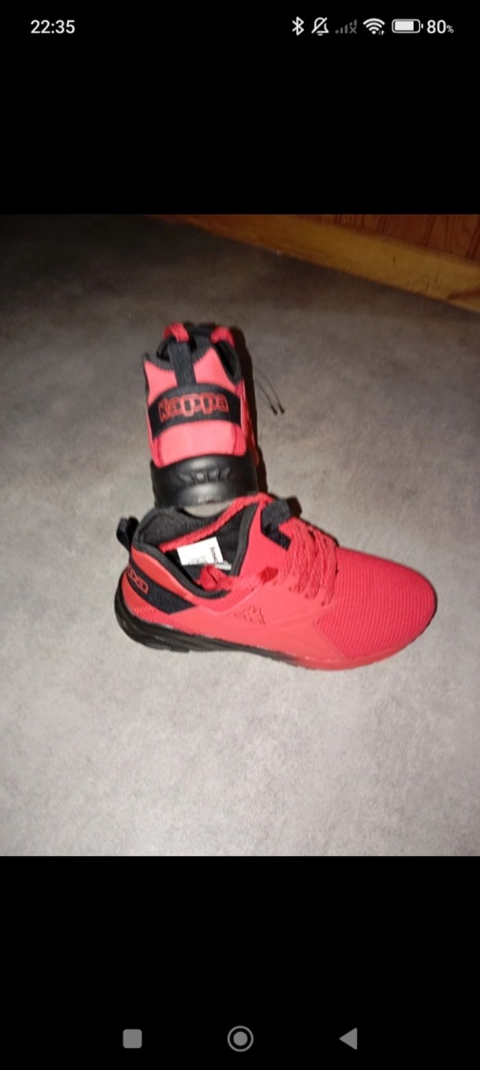 basket kappa rouge T 37 neuve - photo numéro 4