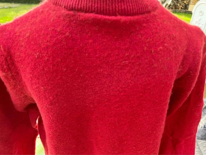Pull tintin rouge avec la tête de Milou - photo numéro 5