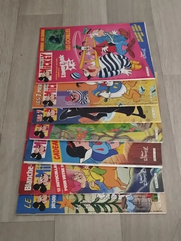 Lot Vintage 7 magazines Journal de Mickey année 1983 L059 - photo numéro 3