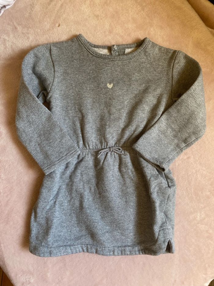 Robe kiabi grise 36 mois