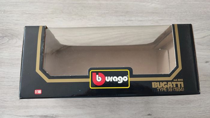Boite vide seule 3005 pièce détachée miniature Burago bugatti type 59 1934 1/18 #B67 - photo numéro 2