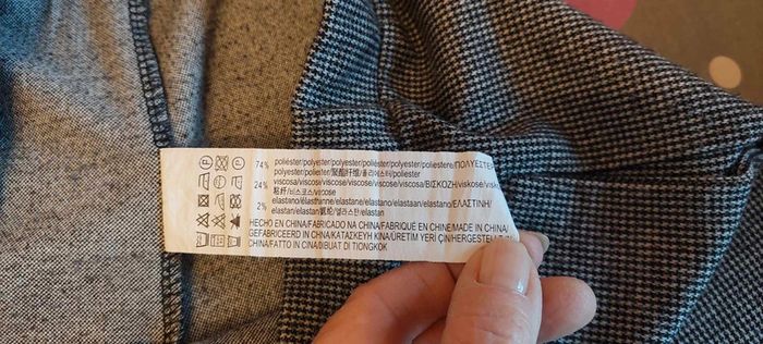 Beau et chaud pantalon femme Pull & Bear S noir/blanc très bon état - photo numéro 6