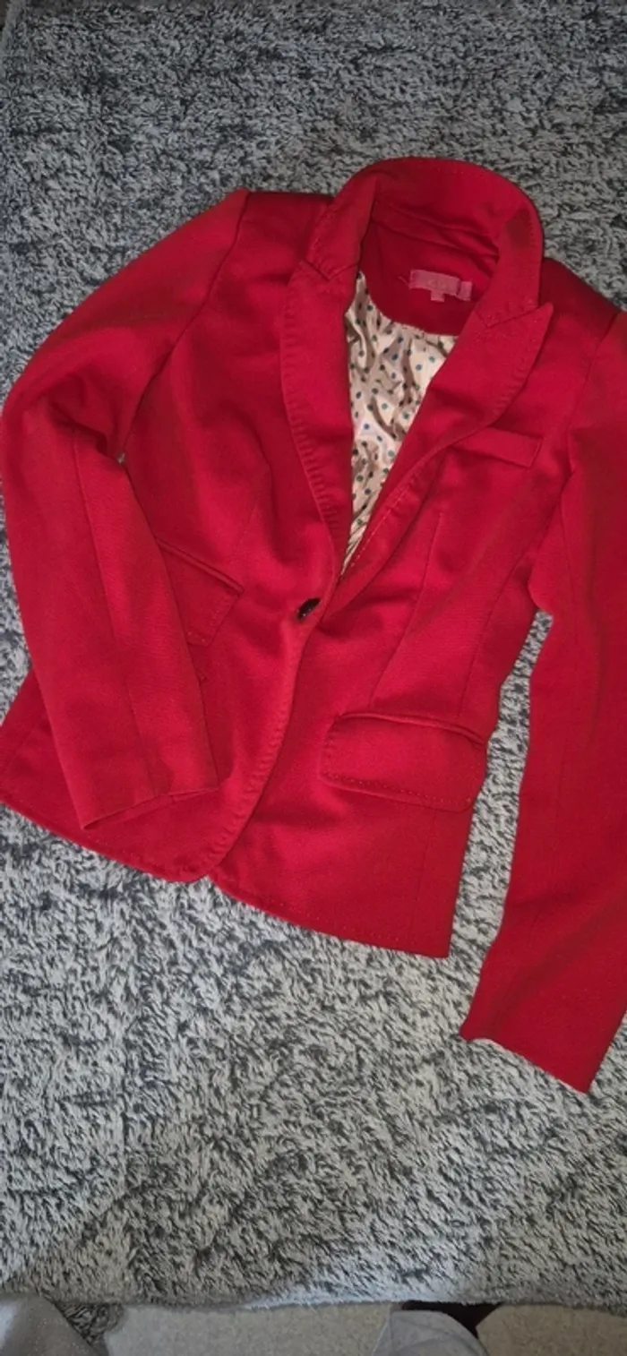 Blazer femme rouge - photo numéro 2