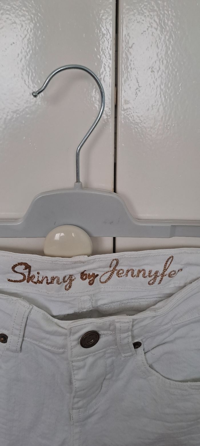 🩶 Jean blanc Jennyfer - Taille 32 - photo numéro 2