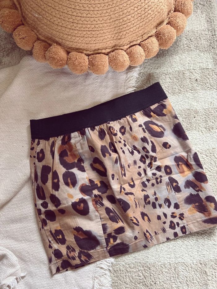 Mini jupe léopard bershka femme - photo numéro 2