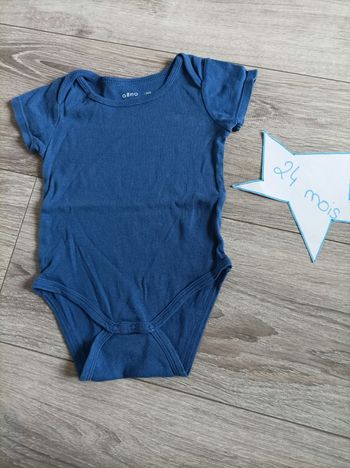 Body mixte bleu 24 mois