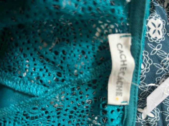 Robe patineuse bleu canard taille 34 - photo numéro 8