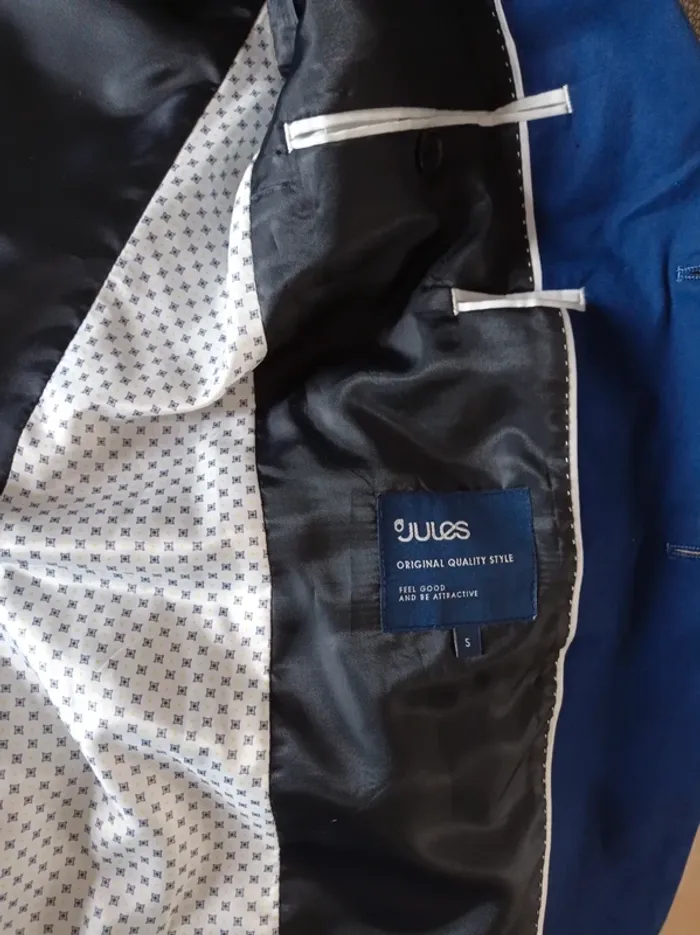 Veste de costume bleue - photo numéro 2