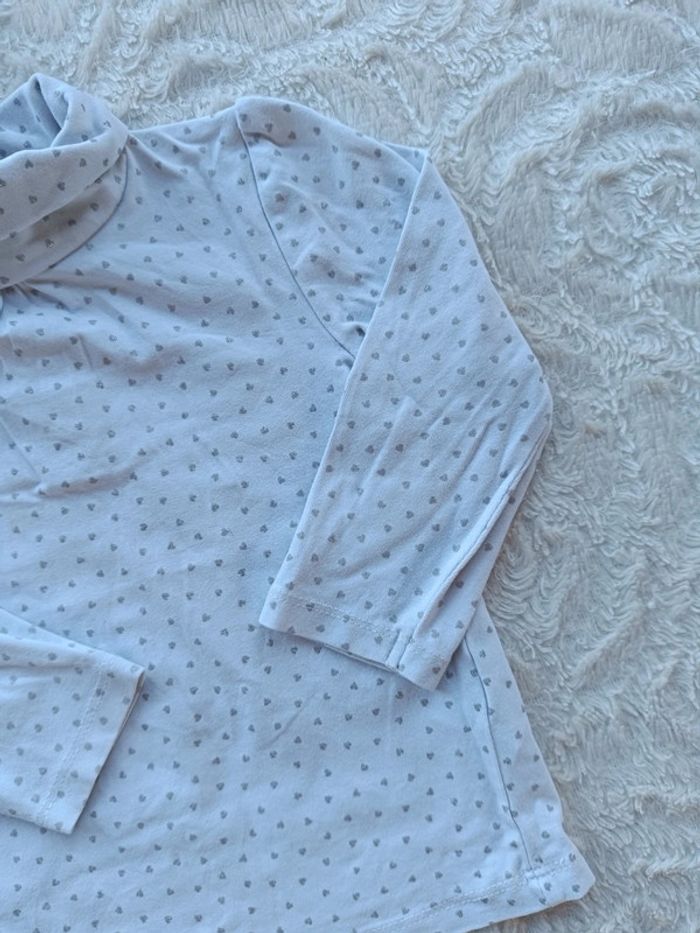 Lot de 2 sous pull col roulé Fille 18 mois cœur pois Kiabi - photo numéro 11