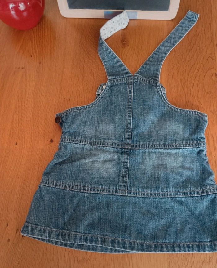 Robe salopette Grain de blé en jean taille 1 an en très bon état - photo numéro 3