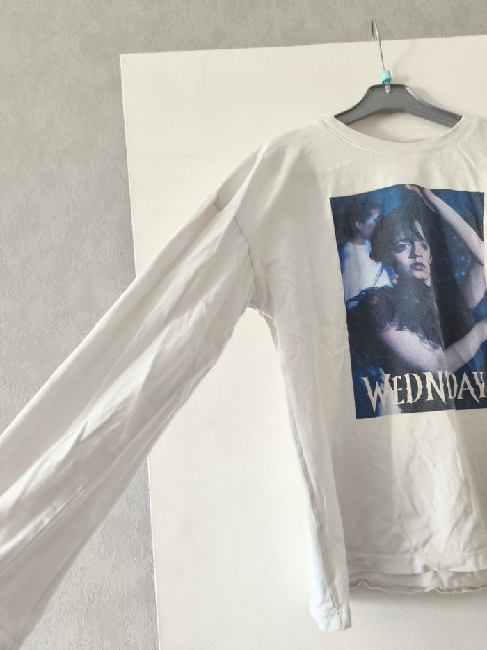 Blouse manche longue mercredi - photo numéro 2