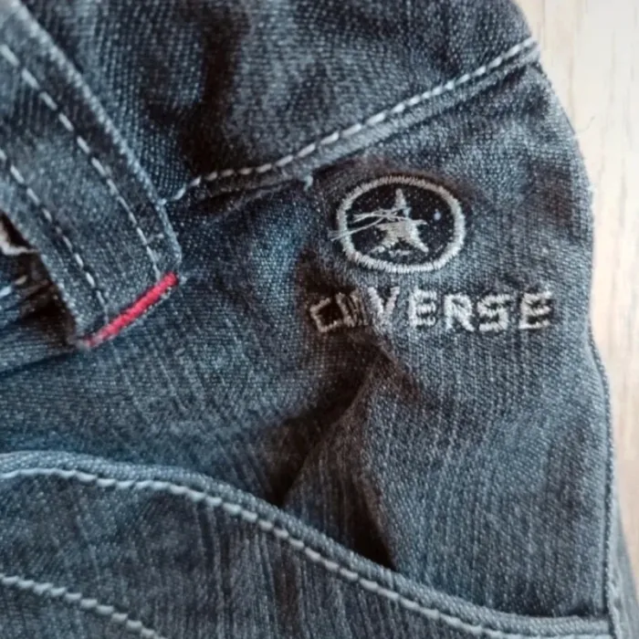 Short en jean gris converse 6 ans - photo numéro 2