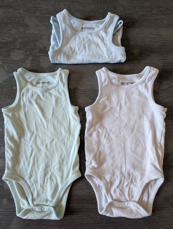 Lot de body à bretelles été