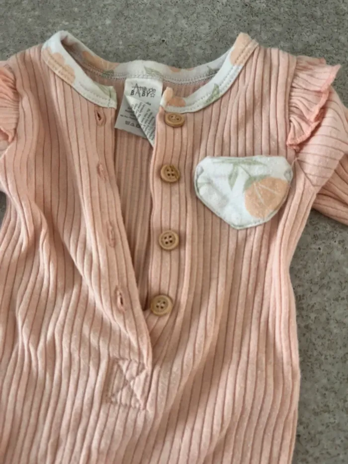 Pyjama saumon fille 0-3 mois - photo numéro 3