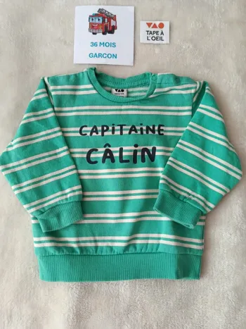 Pull molletonné 36 mois tape à l'oeil