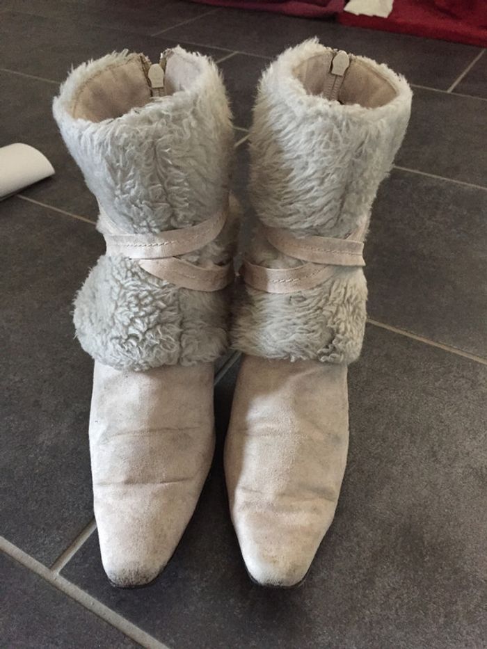 Bottines beige City Line Taille 39 - photo numéro 4