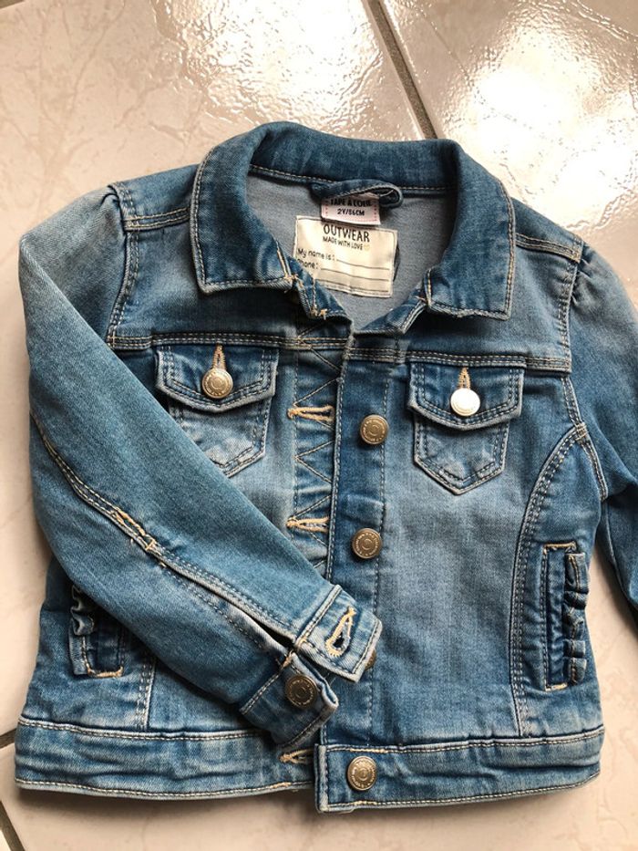 Veste en jean - taille 2 ans - photo numéro 6