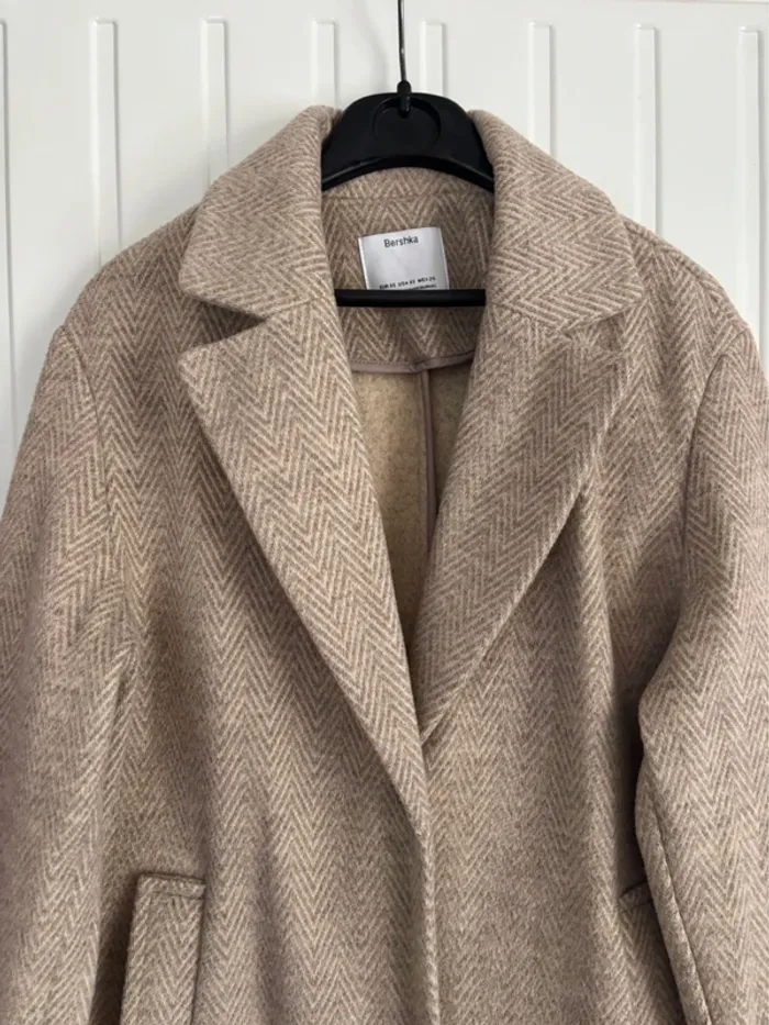 Manteau effet blazer Femme Bershka - photo numéro 2