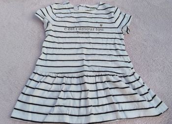 Robe marinière kiabi 24 mois