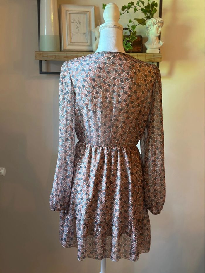 Robe fluide en toile de viscoce fleurie Wiya taille 36 - photo numéro 6