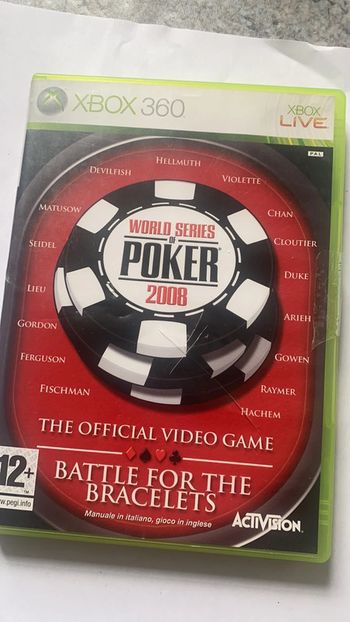 World Series of poker 2008 xbox 360