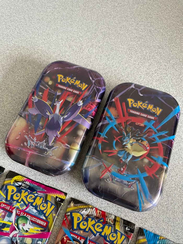 Lot Mini Tin + Artset Booster Pokémon Méga Évolution (ME01/EV11) - photo numéro 2