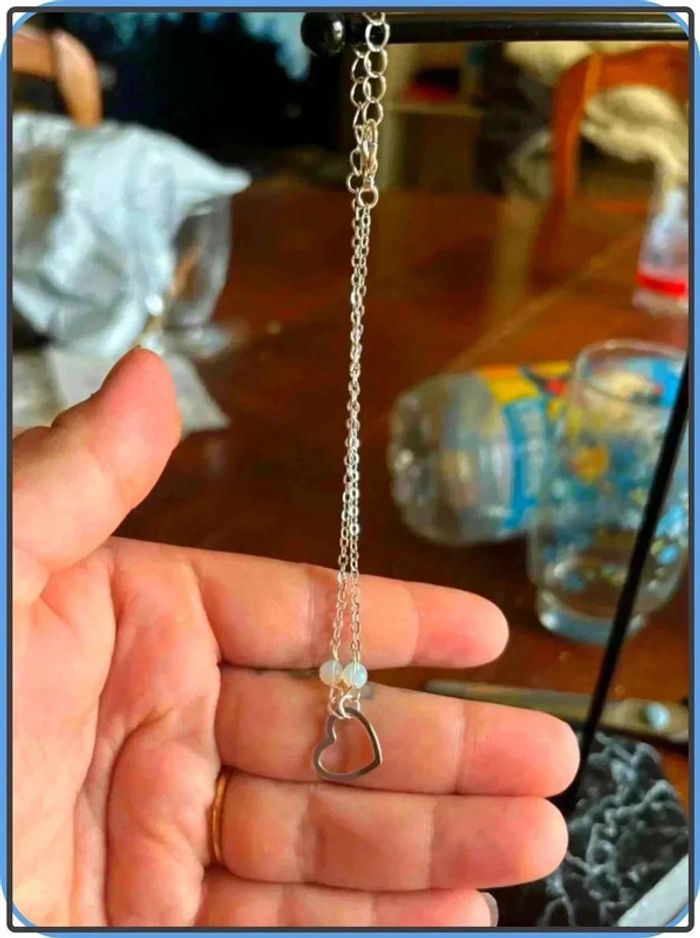 Bracelet cheville coeur - photo numéro 2