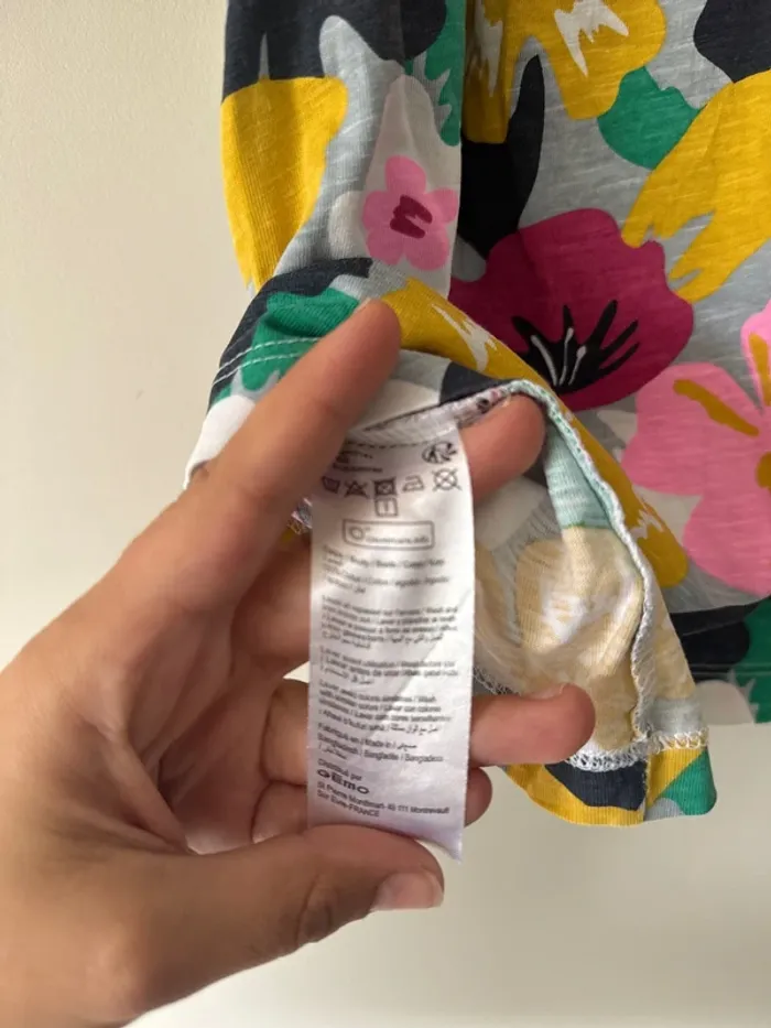 👗 robe à fleurs bébé fille - gemo - 24 mois - très bon état 100% coton - photo numéro 6