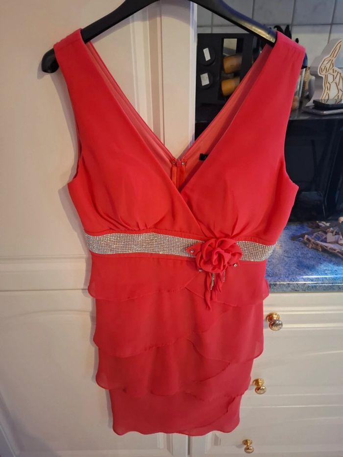 Robe rose fushia de soirée