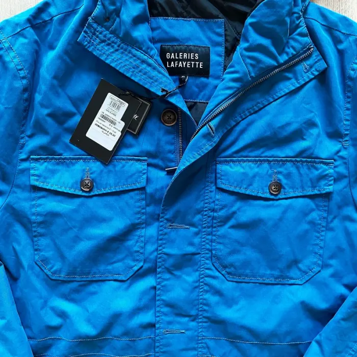 Galeries Lafayette Manteau / Blouson Bleu Homme Exclusive Urban Collection Parfait Etat (Taille XL) - photo numéro 3