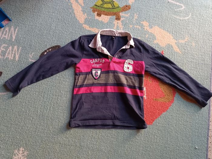 T-shirt polo manches longues 6ans
